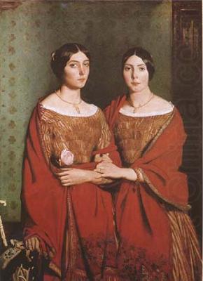 Theodore Chasseriau The Sisters of the Artist (mk09) china oil painting image